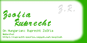 zsofia ruprecht business card